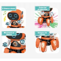 ADKD Interactive Dancing Bot Pioneer Robot Toy with Music, Lights, and Moving Arms & Legs(Color May Vary / Random Color) image 5