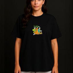 Anikmart Women Printed Pure Cotton T-shirt-picture-4