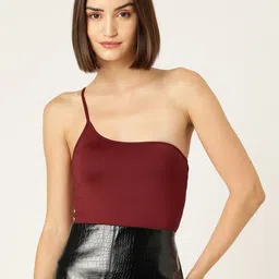 FOREVER 21 One Shoulder Fitted Bodysuit-picture-56