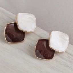 Sohi Gold Plated Party Designer Stud Earrings-14