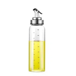 Femora Borosilicate Glass Oil Dispenser with Lid (500 ml) - Set of 1-9