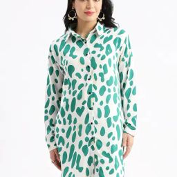 SHOWOFF White Printed Shirt-image-46