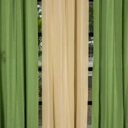 Urban Space Waffle Sage Green & Beige Cotton Door Curtains - Set of 3-image-10