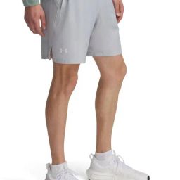 UNDER ARMOUR Gray Slim Fit Solid Shorts-picture-15