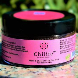 Chilife Kaolin & Chocolate Clay Face Mask With Lemon Peel & Aloevera - 50 g-17
