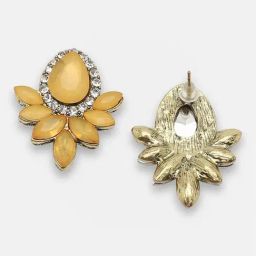 Sohi Gold Plated Party Designer Stone Drop Earrings-28