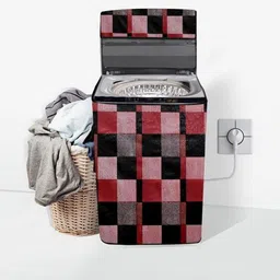 Stylista Red PVC Washing Machine Cover-image-91