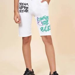 Coolsters by Pantaloons Kids White Cotton Printed Shorts-image-52