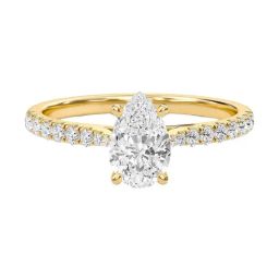 SHINE ETERNAL Lab Grown 14k (585) Yellow Gold Rings for Women-picture-6