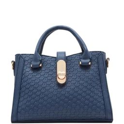 Anne Klein Blue Textured Handbag-16