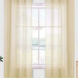 Urban Space Taupe Polyester Window Curtain-image-31
