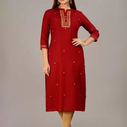 MF Hayat Floral Embroidered Straight Kurta-image-84