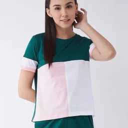 Miss Chase Multicolor Cotton T-Shirt-image-7