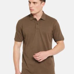 Octave Brown Regular Fit Polo T-Shirt-picture-12
