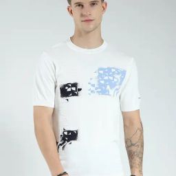 Monte Carlo White Regular Fit Printed T-Shirt-image-36