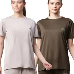 Vimal Jonney Multicolored Slim Fit T-Shirt (Pack Of 2)-image-26