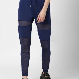 Forever 21 Blue Self Design Joggers-image-93