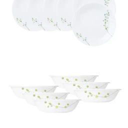 Corelle Livingware Plus 12 Pc Basic, Mini, Starter Breakfast Set Versa Bowl - Green Delight-image-27
