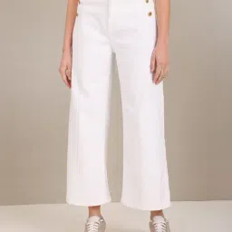 U.S. Polo Assn. White Regular Fit High Rise Jeans-image-70