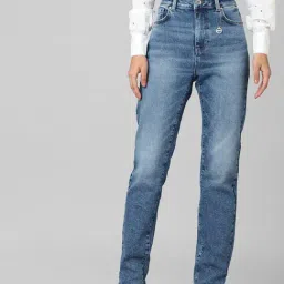 Only Blue Cotton Slim Fit Jeans-image-92