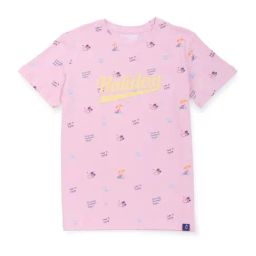 Gini & Jony Kids Pink Cotton Printed T-Shirt-image-83