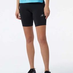 New Balance Black Slim Fit Sports Shorts-picture-23