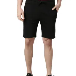 Force NXT Black Cotton Regular Fit Shorts-image-89