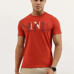 United Colors Of Benetton Rust Cotton Regular Fit Printed T-Shirt-picture-27