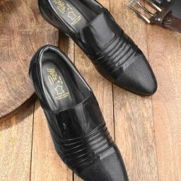 Hitz Men's Black Formal Loafers-image-69