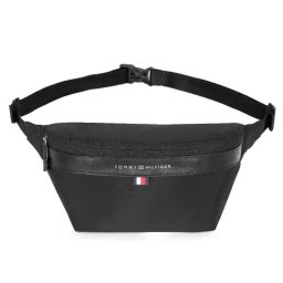 TOMMY HILFIGER Greenbelt Black Solid Waist Bag-49