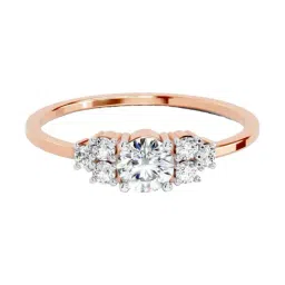 Sparkles Lab Grown Diamond 14k (585) Rose Gold Ring for Women-picture-6