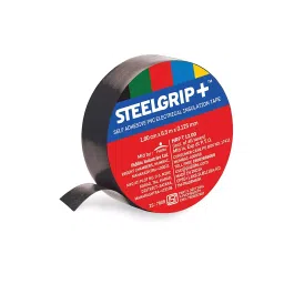 Pidilite Steelgrip 17 mm x 6 m Black Self Adhesive PVC Electrical Insulation Tape, (Pack of 150)-image-13
