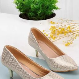 Carlton London Women's Gold Stiletto Pumps-image-96