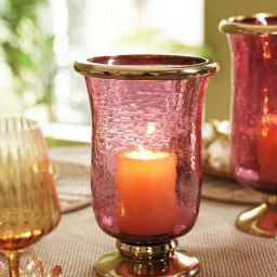 Pure Home and Living Red Textured Hurricane with Stand-image-40