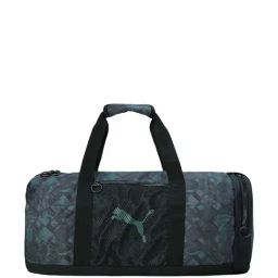 Puma Black-Hero Blue Solid Duffle Bag-image-85