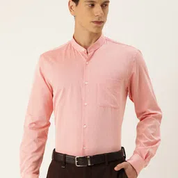 Peter England Self Design Textured Slim Fit Formal Shirt-image-62