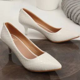 Carlton London Women's White Stiletto Pumps-image-100