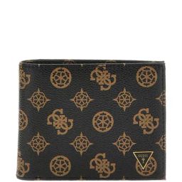 GUESS Brown Logo Bi-Fold Wallet-image-1