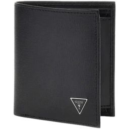 GUESS Black Leather Bi-Fold Wallet-14