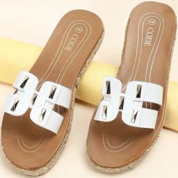 Code by Lifestyle Women's White Casual Sandals-image-57