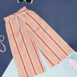 Akkriti by Pantaloons Mustard Printed Regular Fit Trousers-image-61
