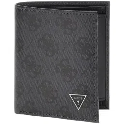 GUESS Black Logo Leather Bi-Fold Wallet-22