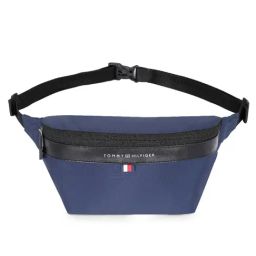 TOMMY HILFIGER Greenbelt Navy & Black Solid Waist Bag-image-86