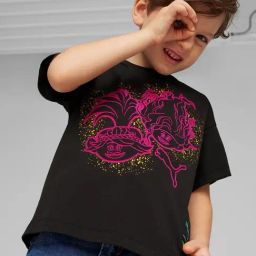 Puma Boys Black Cotton Printed T-Shirt-image-92