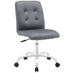 Exclusive Furniture COCHGR04 Leatherette Upholstery Office Chair Grey-image-39