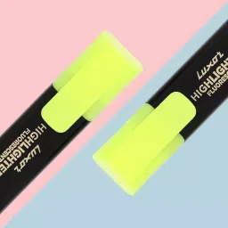 Luxor Hi-Lighter with Chisel Points Yellow (Pack of 10 Pcs) image 4
