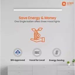 Orient Grace Moodlight Colour Changing 20 W 3 in 1 Led Batten (Pack of 4) image 5