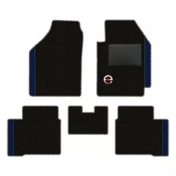 Elegant Duo Black And Blue Carpet Car Mat Compatible With Renault Kiger-image-54