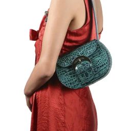 Hidesign Eoss Rivoli Leather Textured Shoulder Handbag-image-17