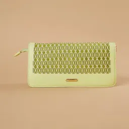 Ginger by Lifestyle Lime Green Textured One Size Shoulder Handbag-picture-2